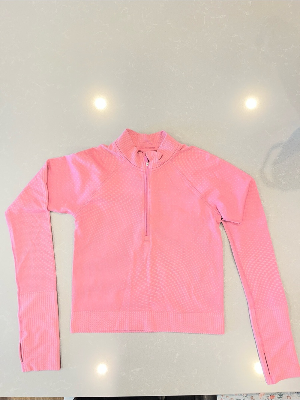 lululemon athletica Pink Half-Zip Turtleneck Sweater